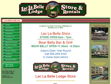 Tablet Screenshot of laclabellelodge.com